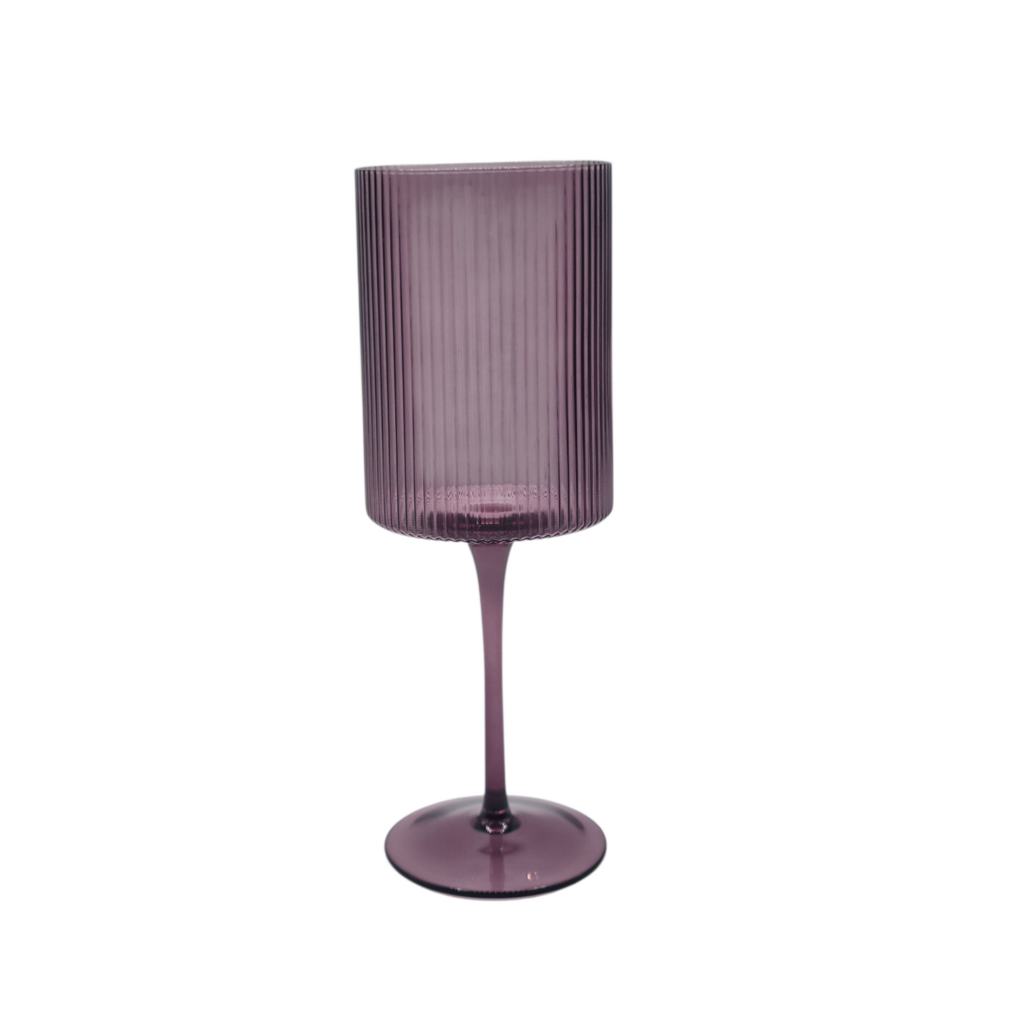Vikko - Decor, Malibu, Ribbed Wine Glass, 17 oz