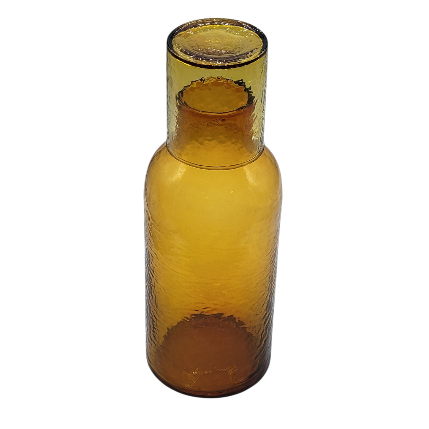 Handblown Hammered Glass Carafe