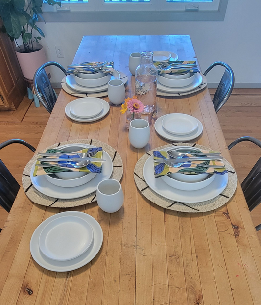 La Marsa Place Setting - Set of 6 Chalk