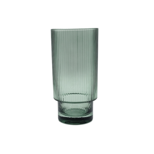 Vikko Decor - Malibu, Ribbed Glass 15 oz