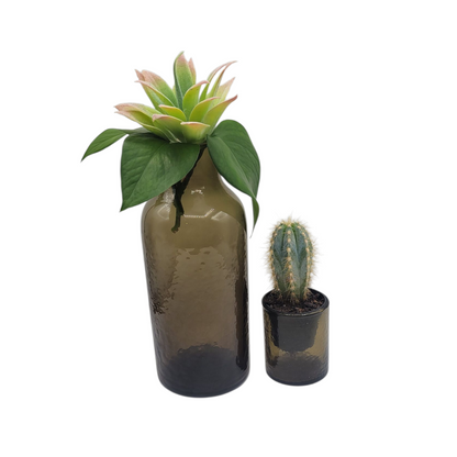 Handblown Hammered Glass Carafe