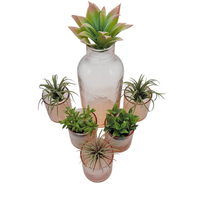 Handblown Hammered Glass Carafe