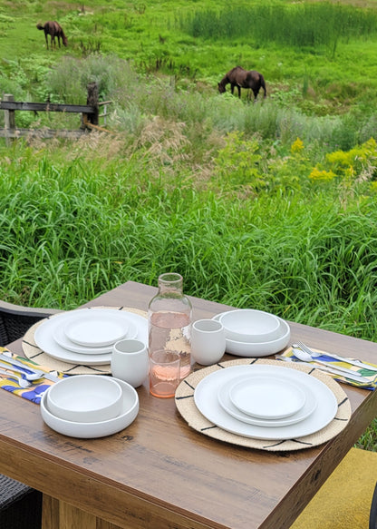 La Marsa Place Setting - Set of 6 Chalk