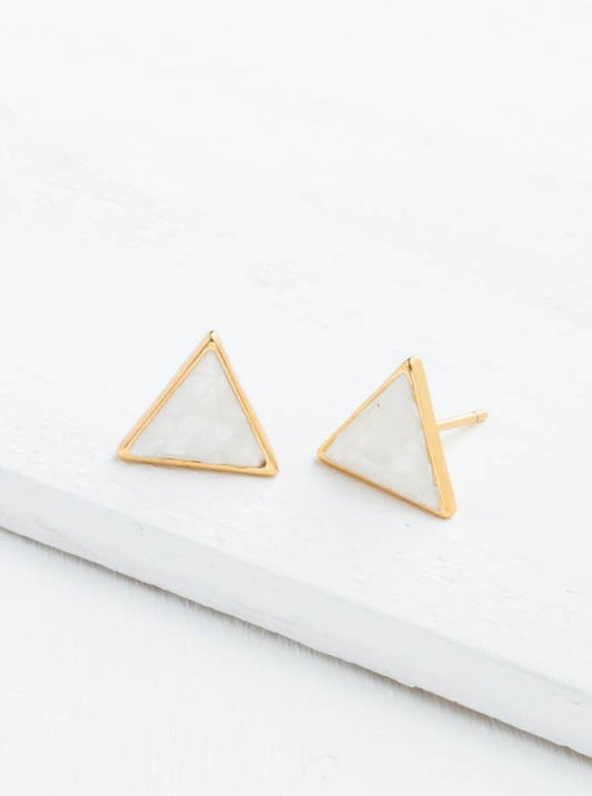 Starfish Project - Triangle Pearl Earrings